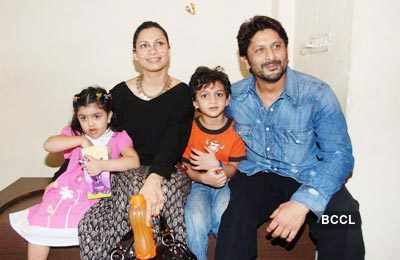 Arshad Warsi with family at the 'Children's Day' celebrations