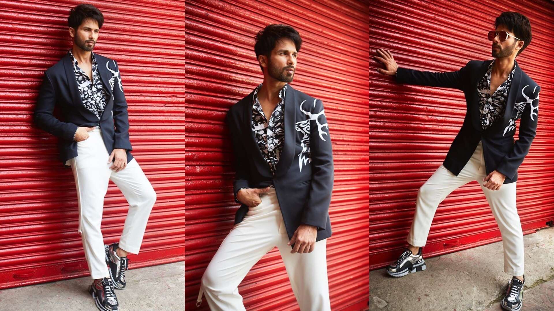 Shahid Kapoor steps out in a monochrome suit for Kabir Singh trailer launch
