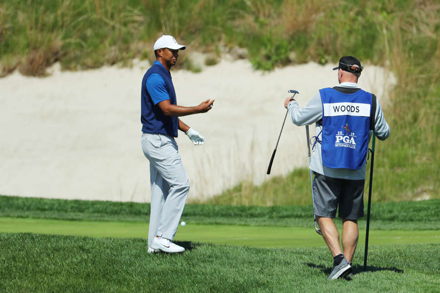 Tiger Woods struggles through PGA Championship
