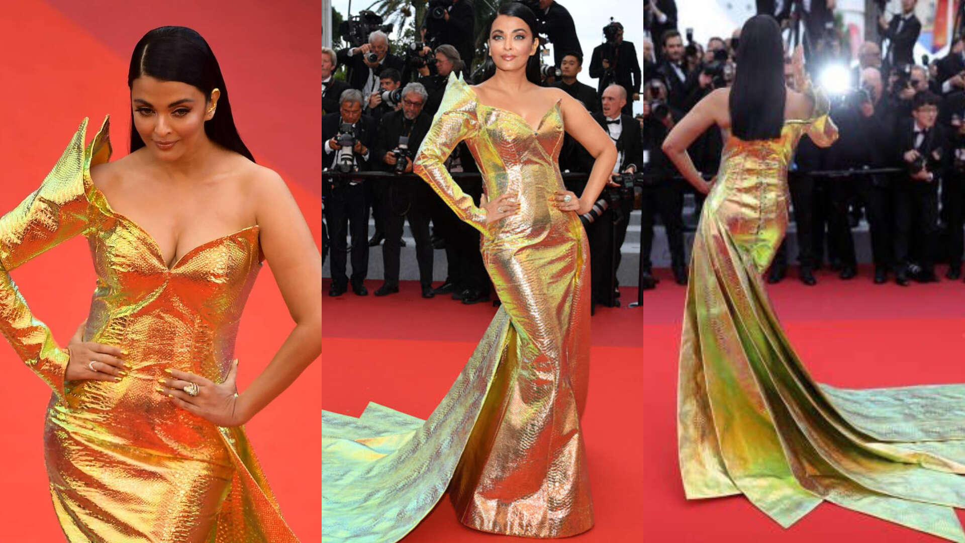 Cannes 2019: Aishwarya Rai Bachchan turns into a golden mermaid on the red carpet