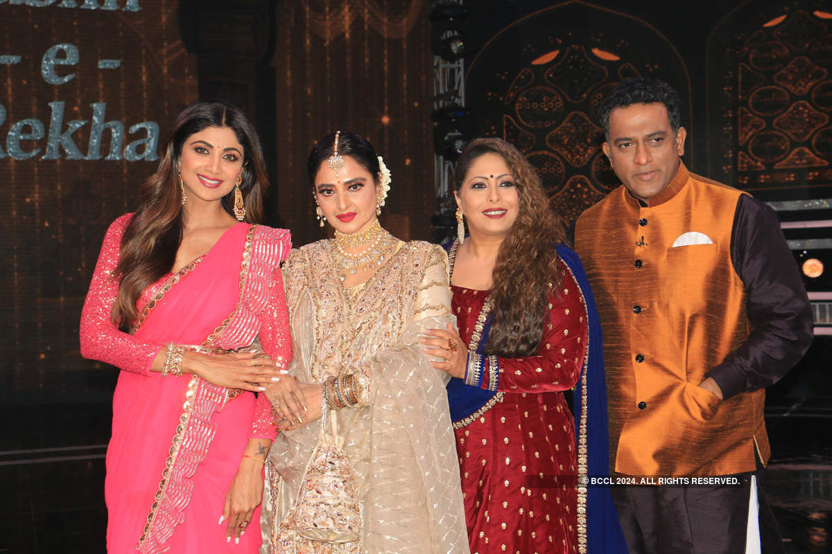 Shilpa Shetty Kundra, Rekha And Geeta Kapoor Are All Smiles On The Sets ...