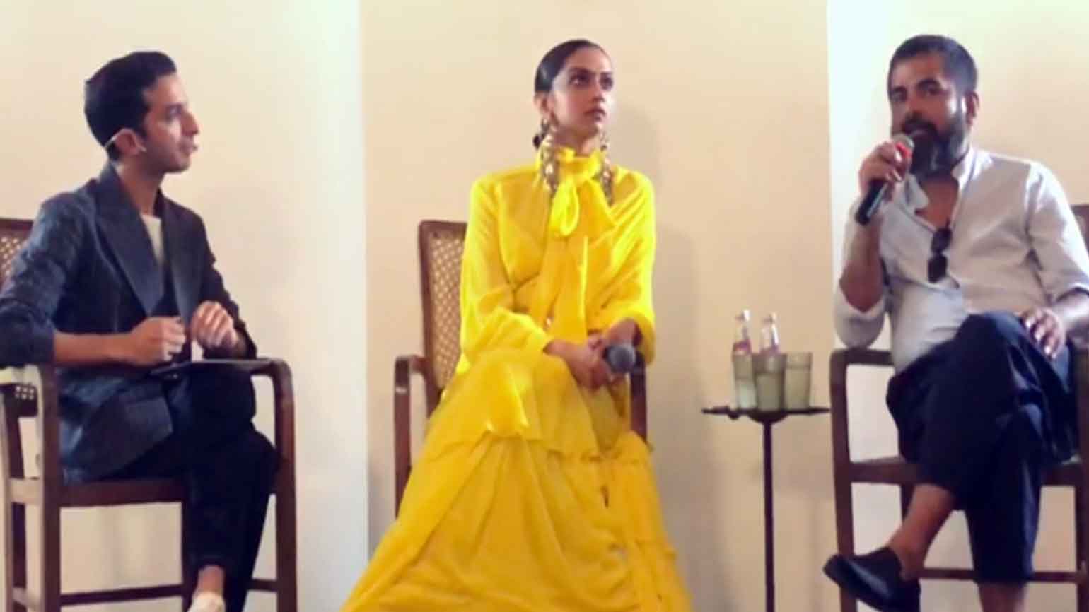   Deepika Padukone and Sabyasachi Mukherjee speak of modern entrepreneurship with Imran Amed 