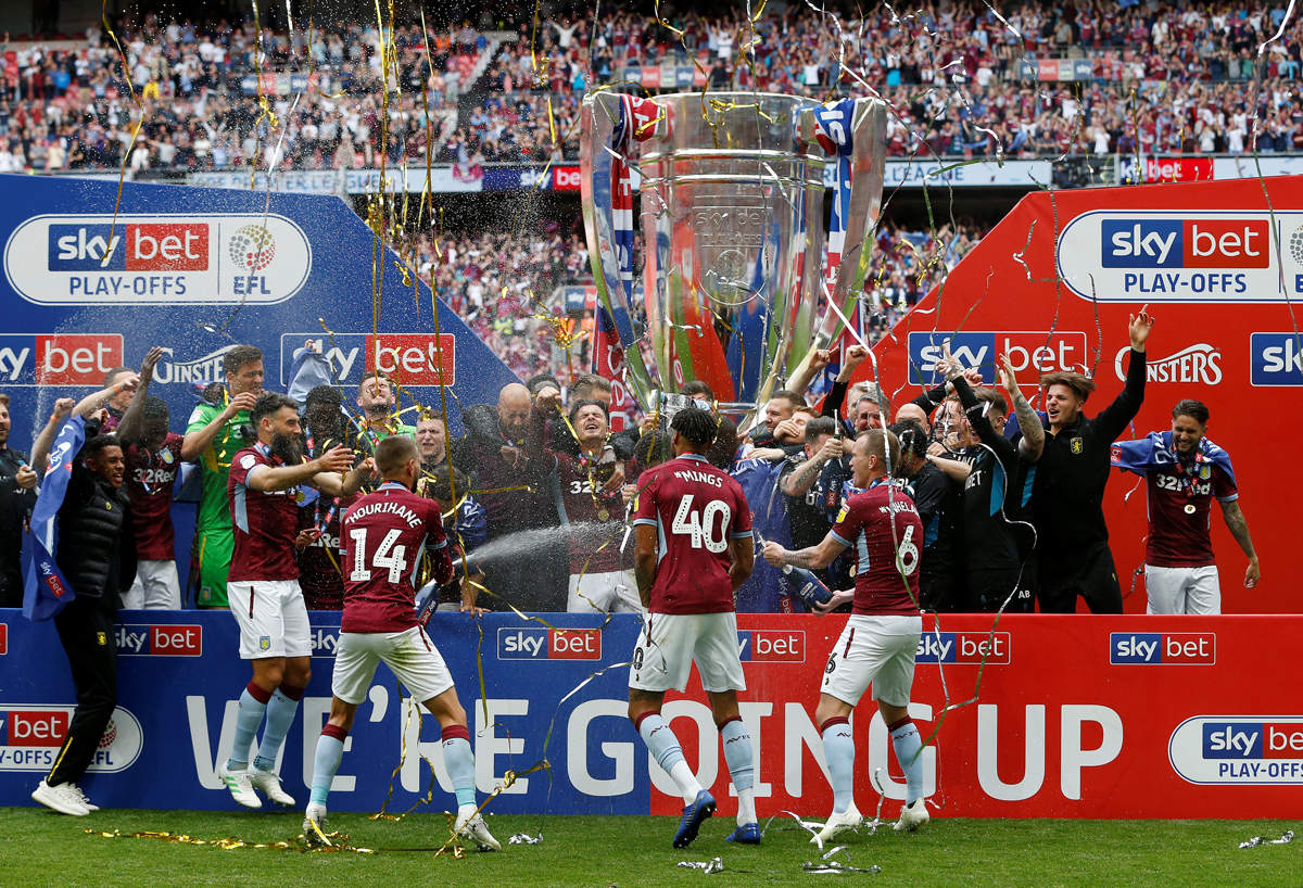 Aston Villa wins Championship playoff final The Etimes Photogallery