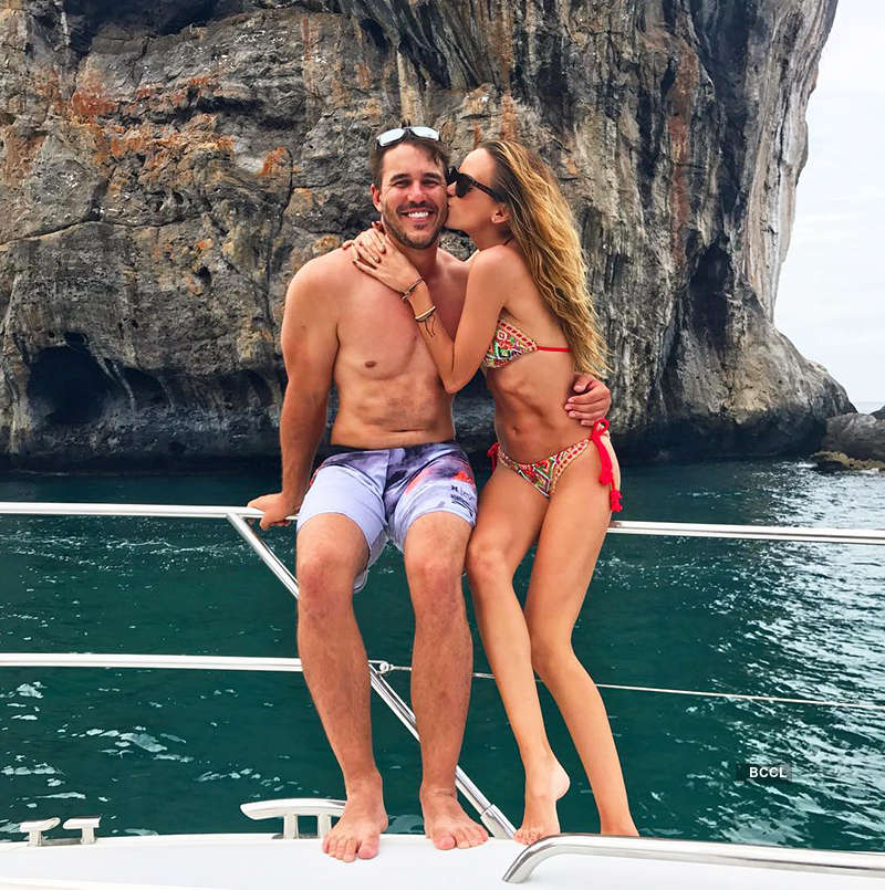 Intimate pictures of golfer Brooks Koepka and GF Jena Sims