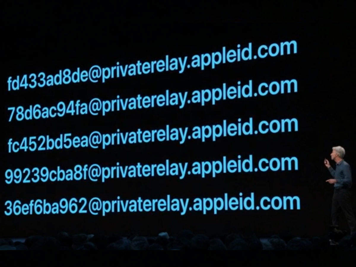 ​To offer better security and privacy and prevent spam you can 'sign-in' with Apple will hide your email