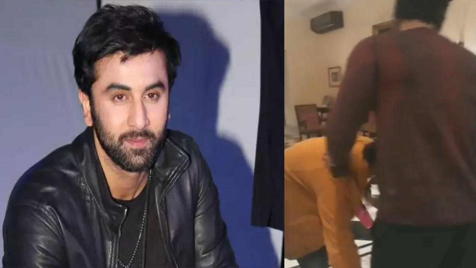   Ranbir Kapoor brutally interned after the video of a fan touching his feet: 