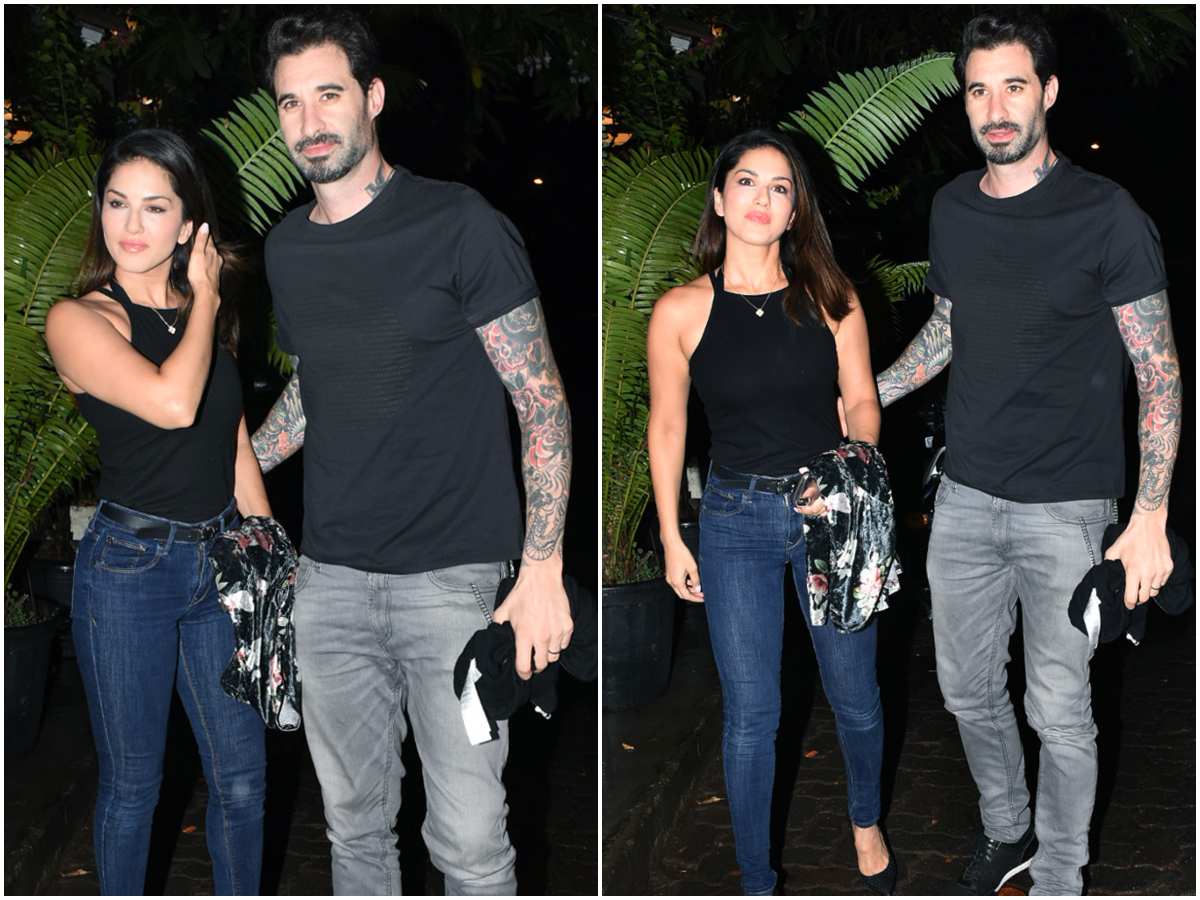 Photo Sunny Leone And Husband Daniel Weber Spotted On A Dinner Date In 