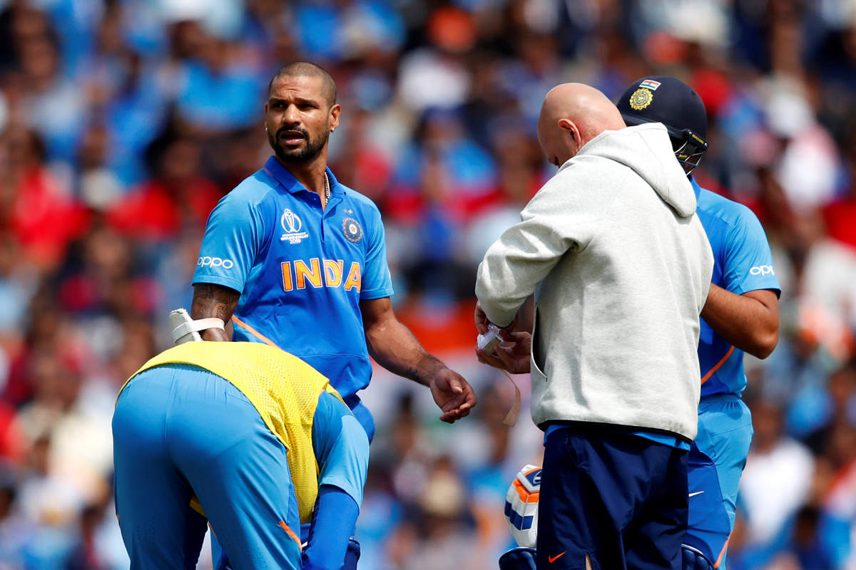 Thumb injury forces Shikhar Dhawan out of World Cup for three weeks