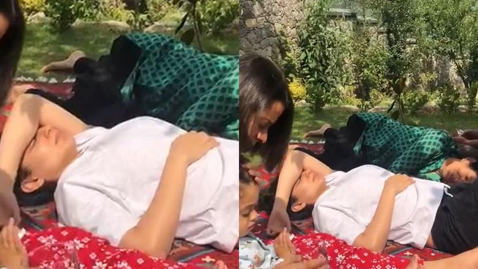   Kangana Ranaut shivers with her family in Mbadi, Sister Rangoli shares a video 