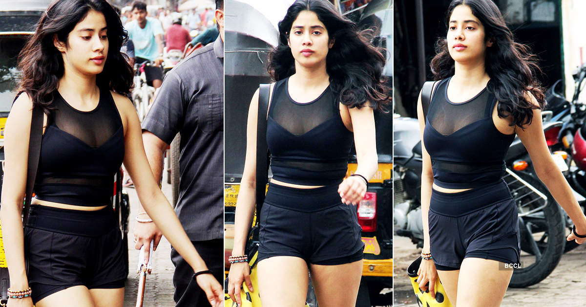 Janhvi Kapoor steps out in style in shorts, see pictures