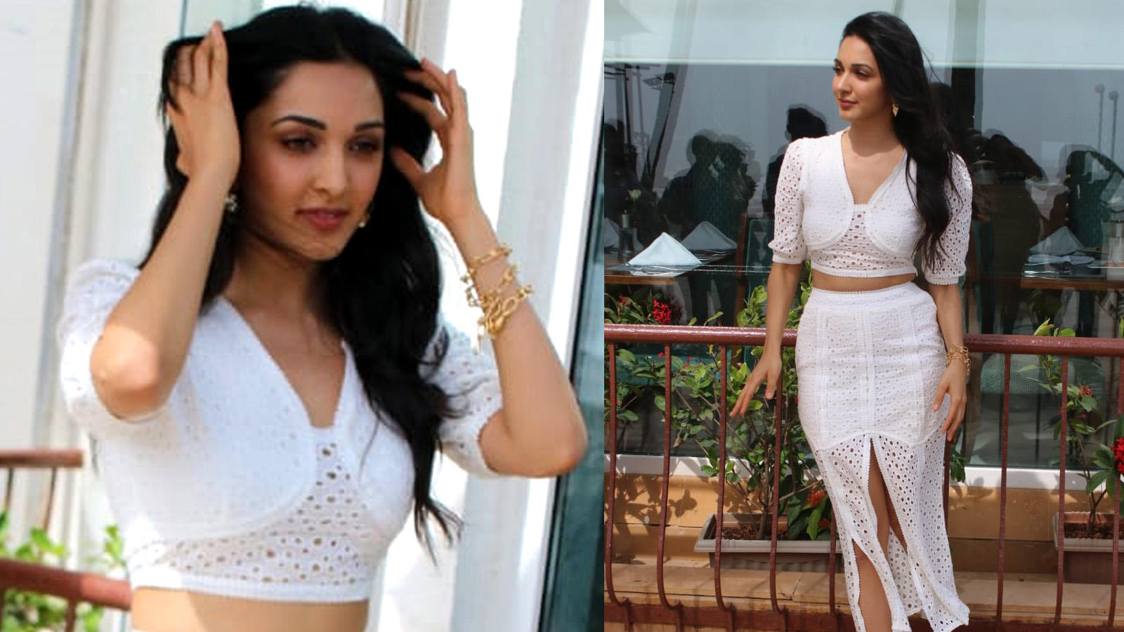   Kiara Advani dazzles in the cropped top and skirt 