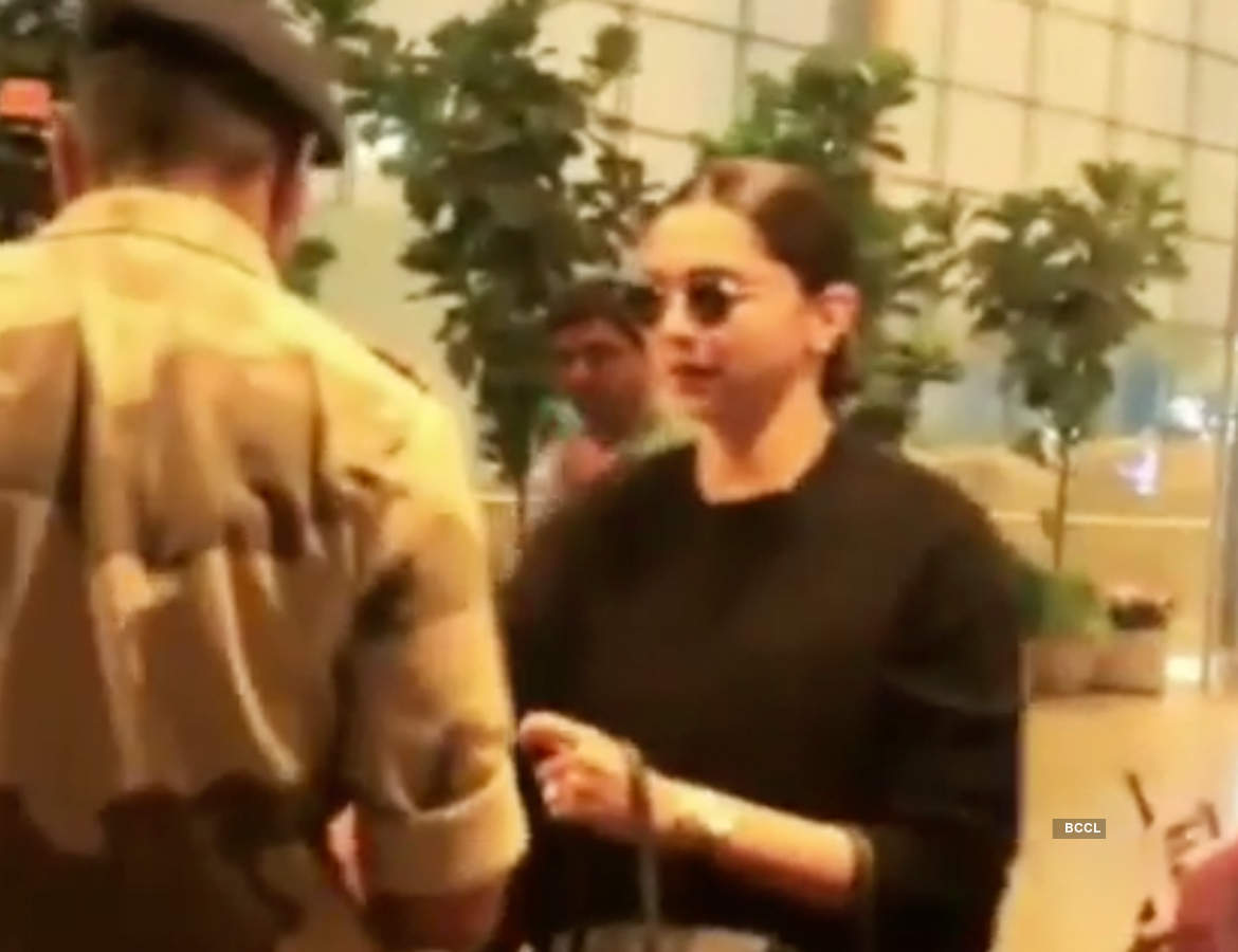 Airport security stops Deepika Padukone and asks for identification