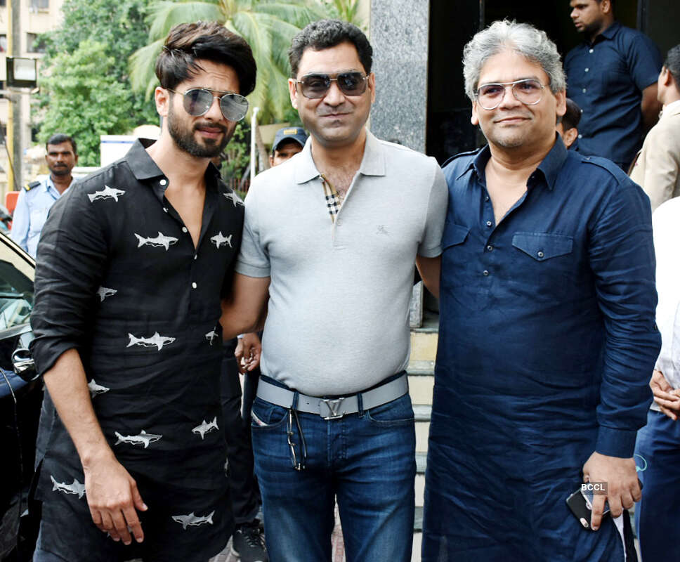 Shahid Kapoor, Murad Khetani and Ashwin Varde