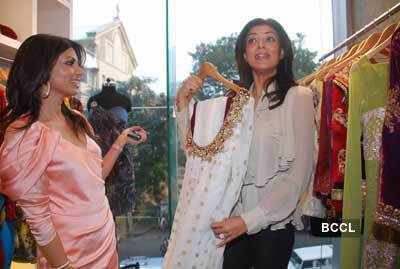 Celebs @ unveiling of Saisha designs