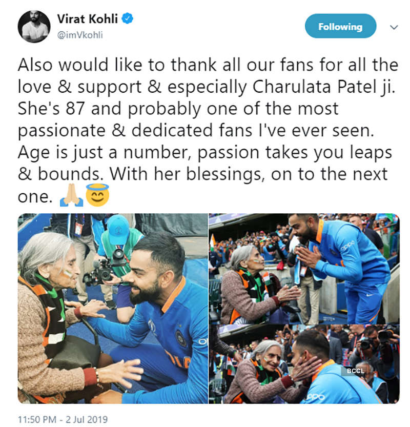 This cute Grandma cheering for Team India is the best thing you will see today…