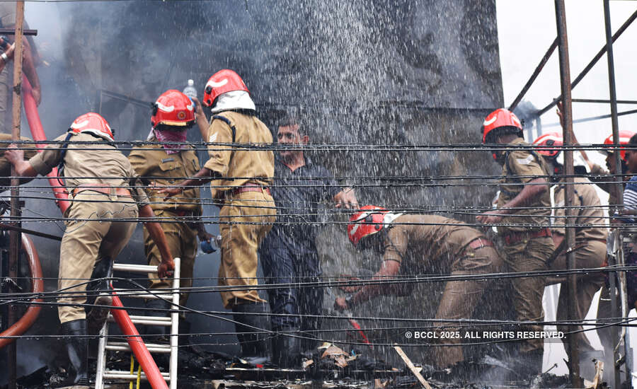 Kochi Footwear showroom gutted in fire Photogallery ETimes