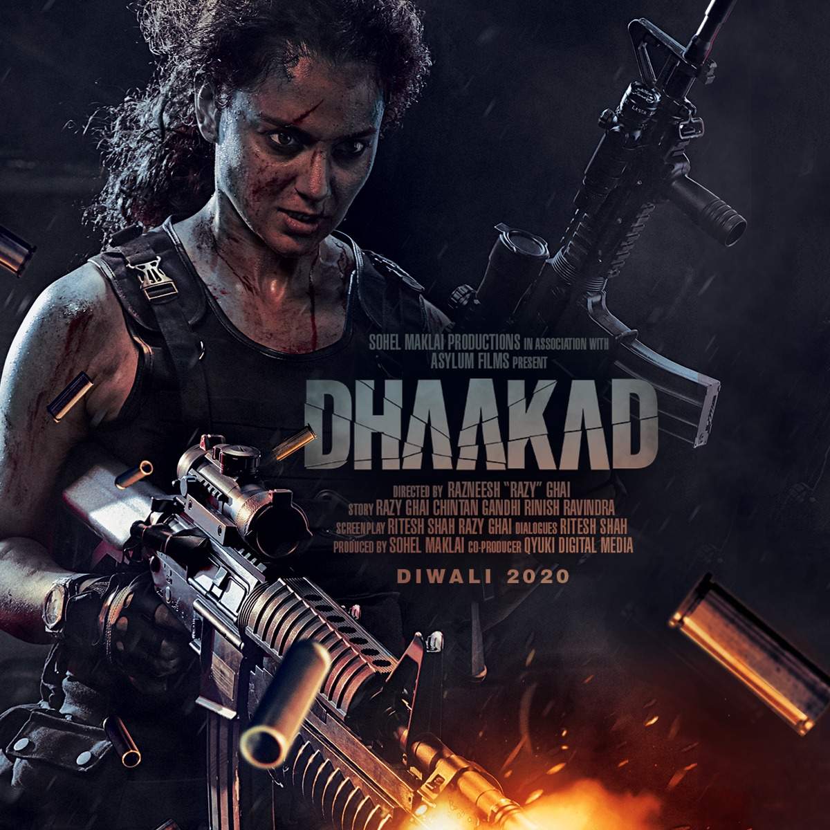 Dhaakad&#39;: Kangana Ranaut goes all guns blazing in the new poster | Hindi Movie News - Times of India