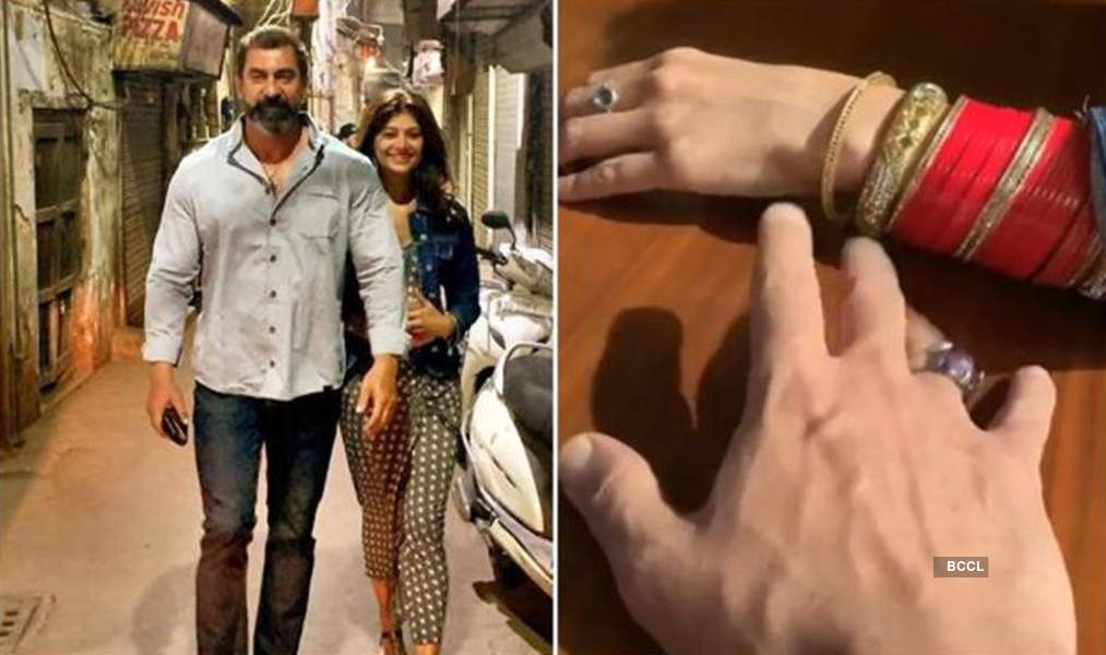 Romantic pictures of Pooja Batra and Nawab Shah go viral on social media