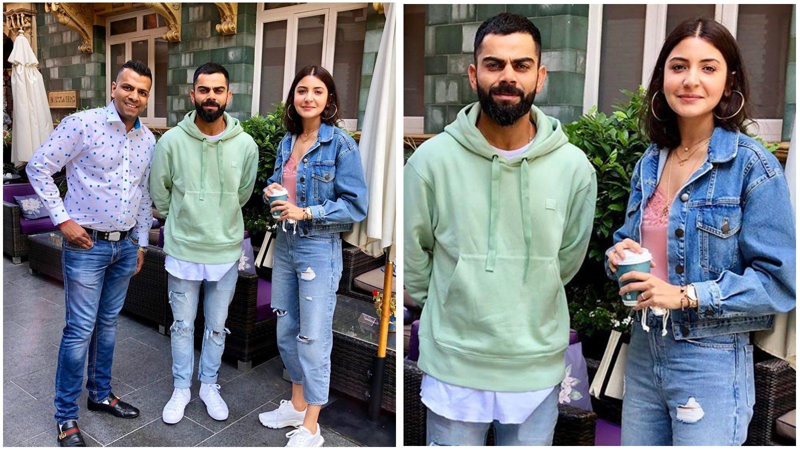 Anushka Sharma and Virat Kohli enjoy a day out in sunny London, pose ...