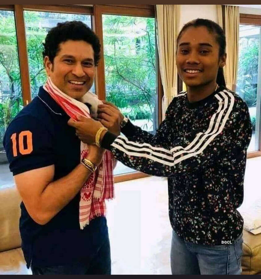 PM Modi and Tendulkar congratulate Hima Das for winning five gold medals