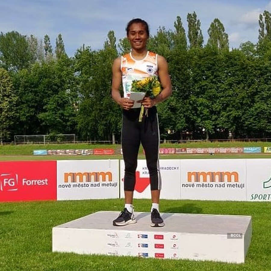 PM Modi and Tendulkar congratulate Hima Das for winning five gold medals