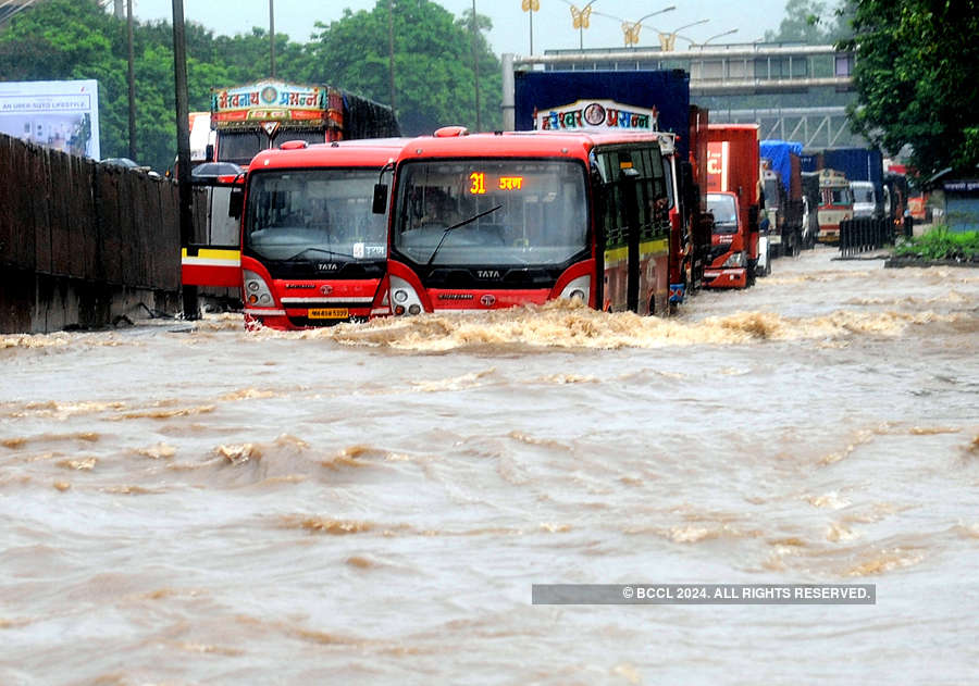 Heavy rains paralyse Mumbai with flooded roads