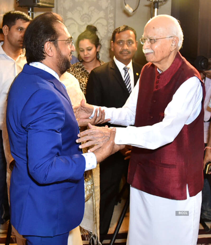 Gulshan Grover and Lal Krishna Advani 