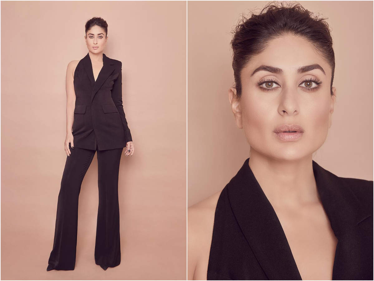 Photos: Kareena Kapoor Khan looks super chic in all black pantsuit