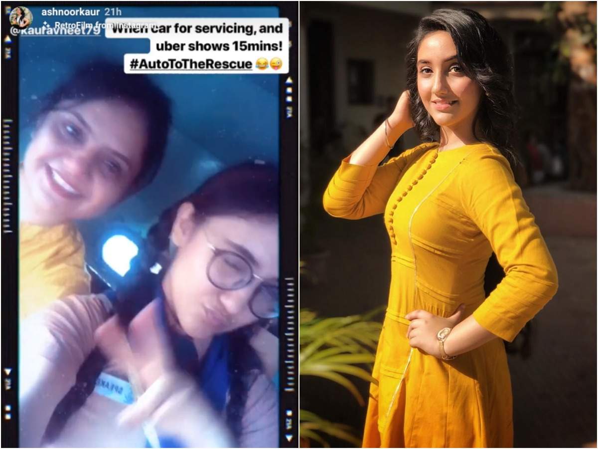 Patiala Babes actress Ashnoor Kaur ditches luxury car; takes an  auto-rickshaw to reach shooting sets - Times of India