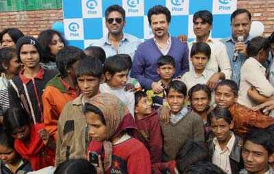 Anil, Sunil meet underprivileged kids