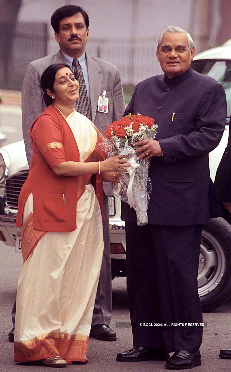 Rare and unseen pictures of Former External Affairs Minister Sushma Swaraj