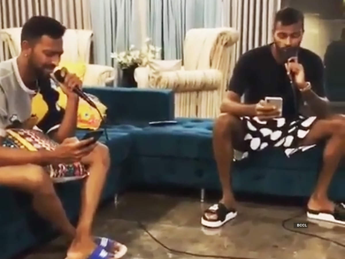 Video of Krunal and Hardik Pandya singing 'Kolaveri Di' goes viral