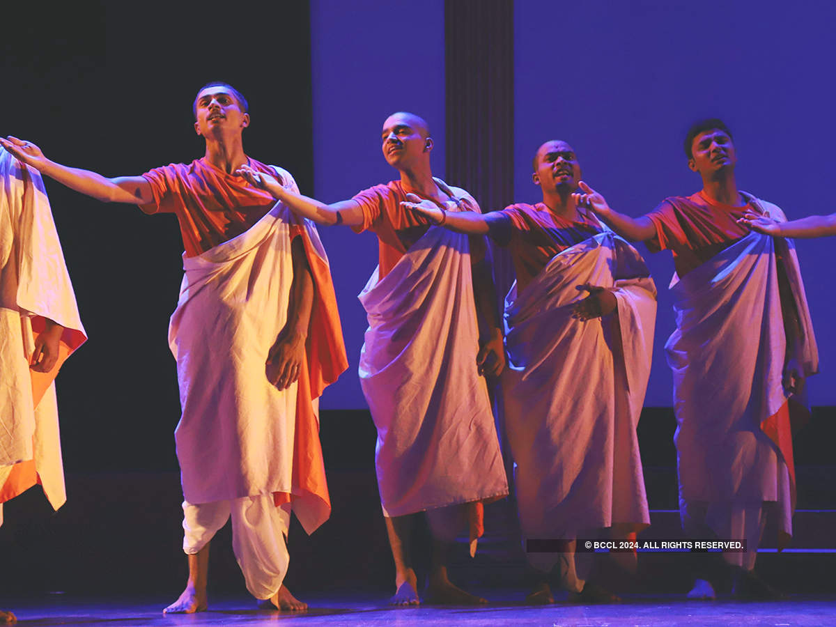 A play depicting the life journey of Gautam Buddha staged in the city