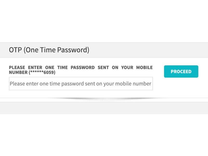 You Will Get An OTP Through SMS Enter This OTP On The ORS Website