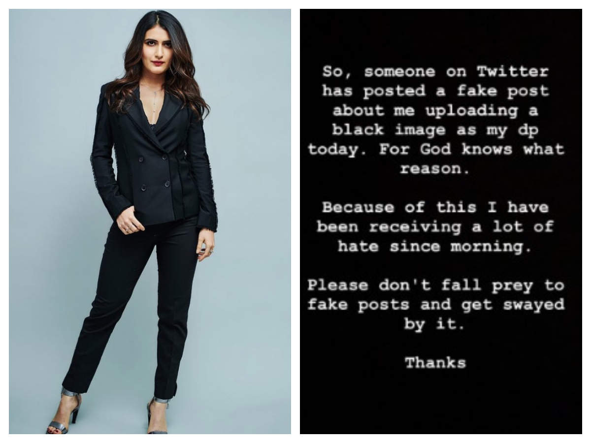 Fatima Sana Shaikh shuts a troll and puts an end to a fake rumour about her on social media