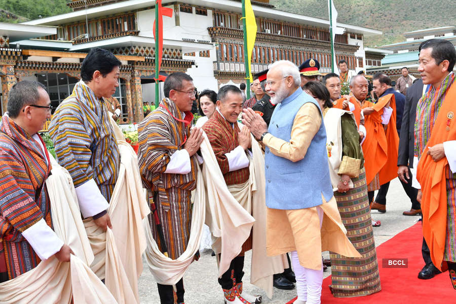 Colourful pictures from PM Modi's Bhutan visit