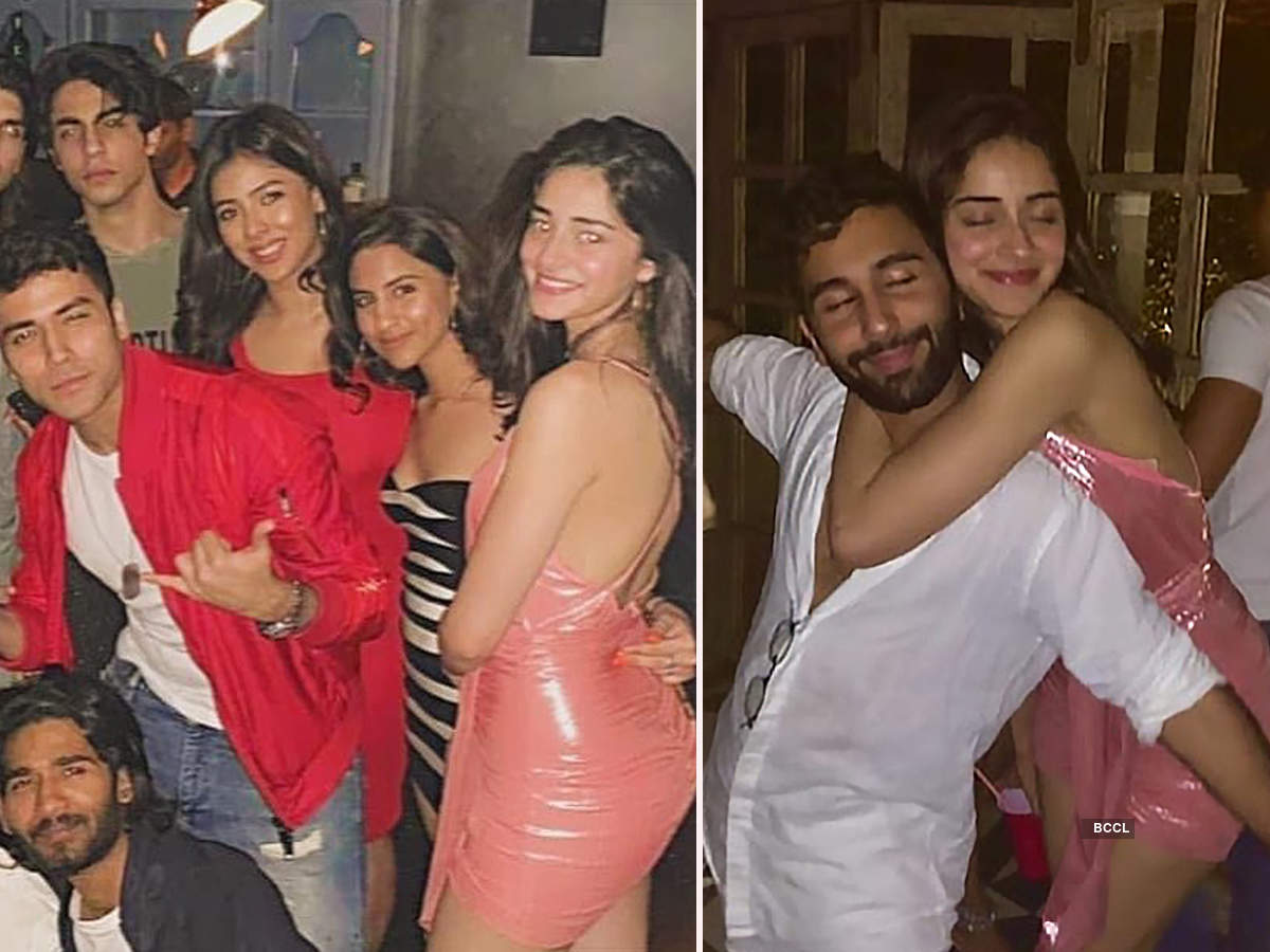 Ananya Panday stuns in bold pink dress as she parties with Aryan Khan and friends