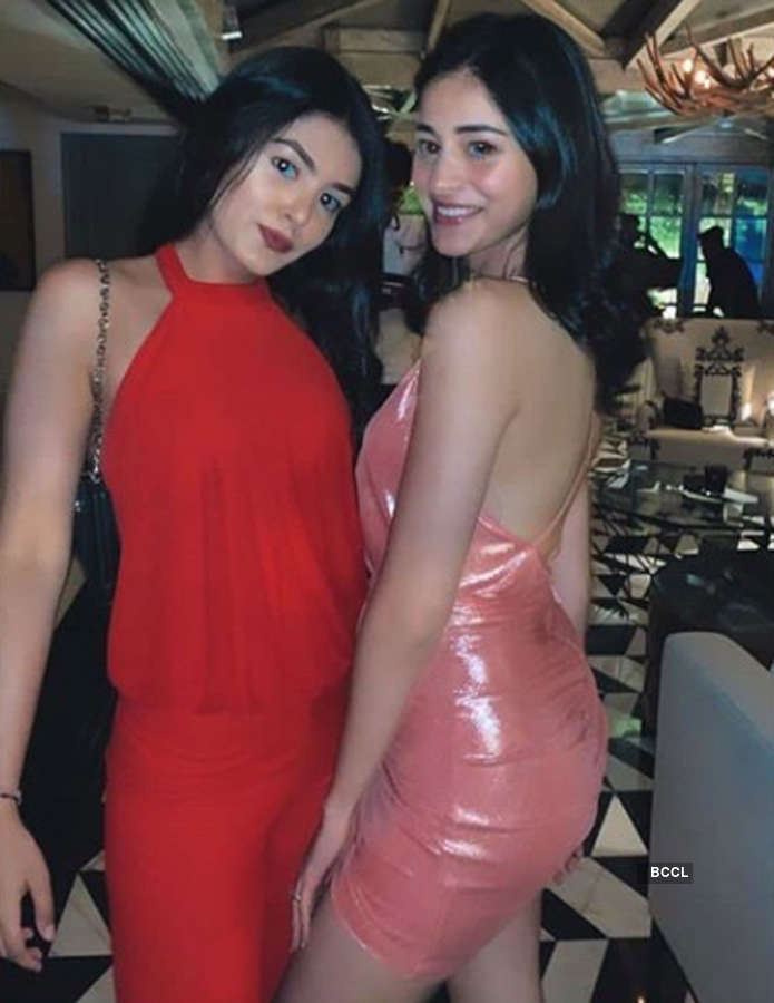 Ananya Panday stuns in bold pink dress as she parties with Aryan Khan and friends
