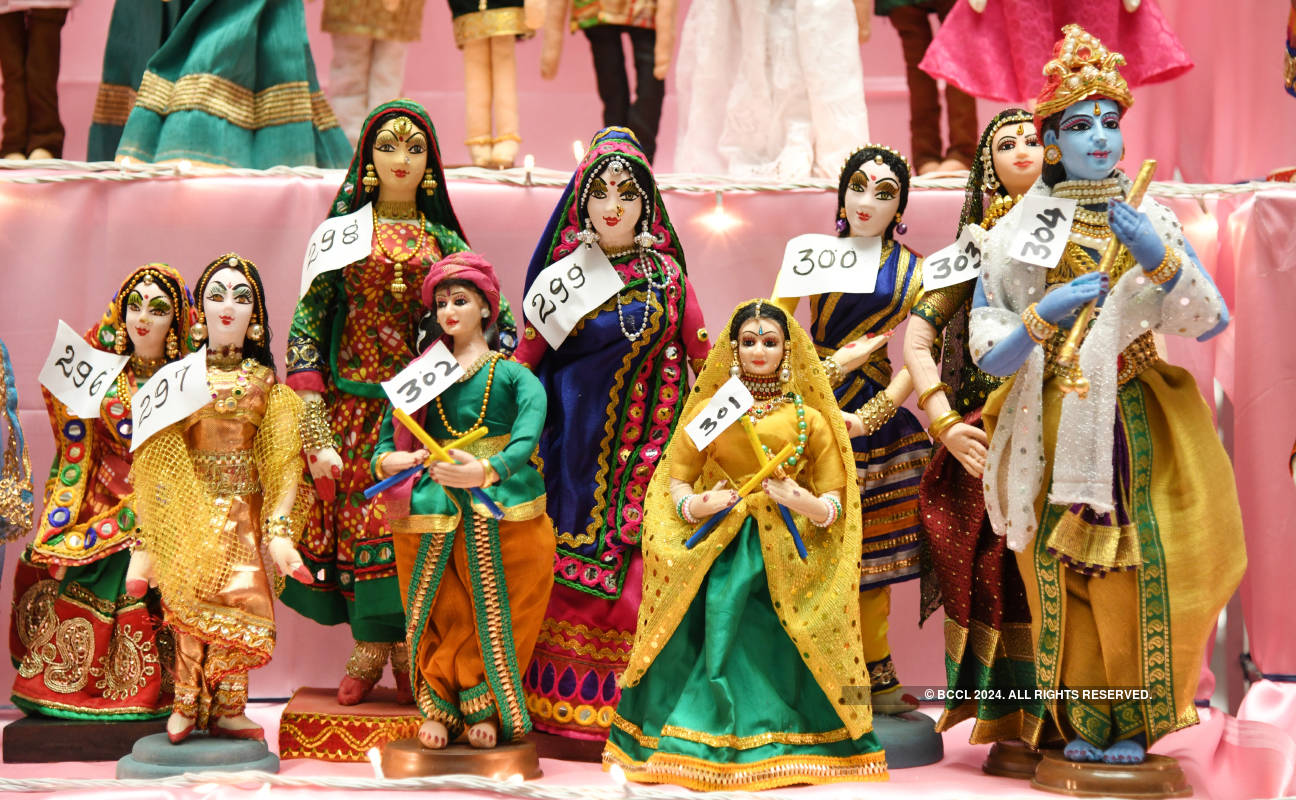 Ragini Dwivedi attends a doll exhibition