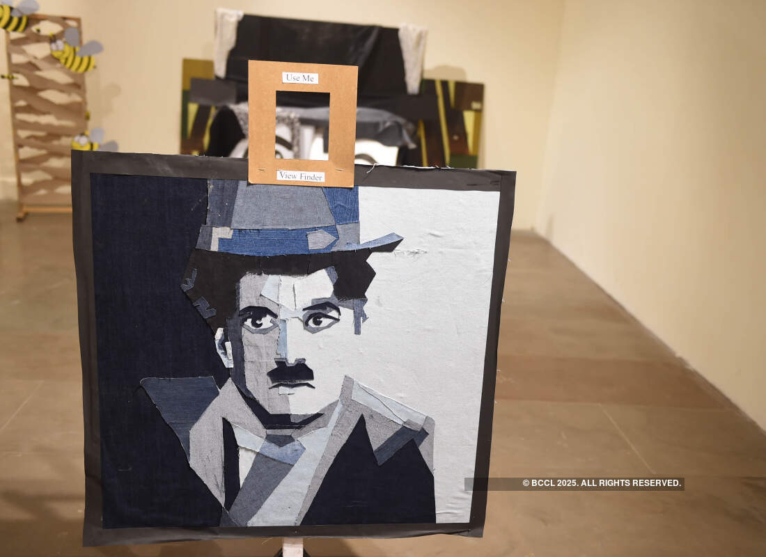 Art exhibition by school kids left the audience awestruck