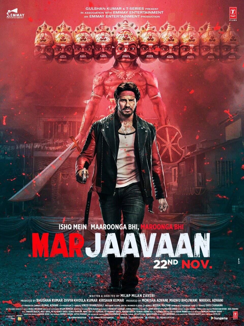 Marjaavaan First Look Posters Sidharth Malhotra And Riteish