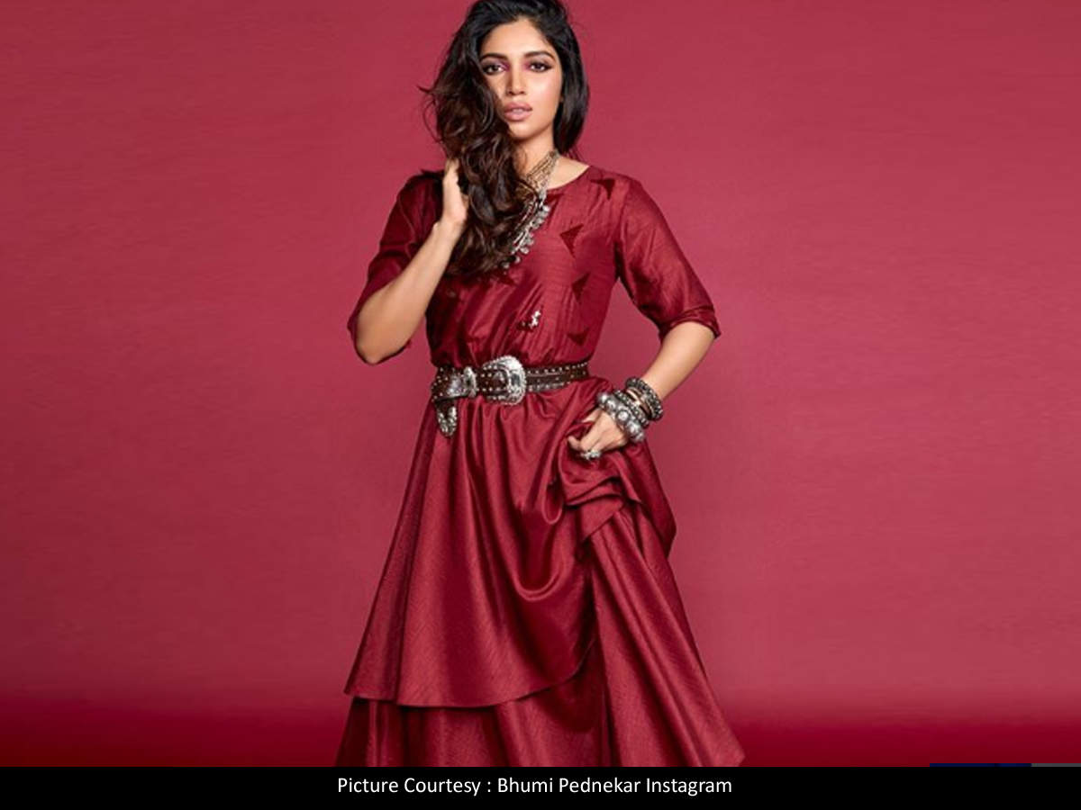 ​Bhumi Pednekar looks mesmerising in the latest royal red ensemble