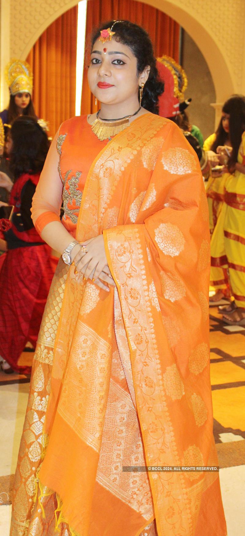 A Teej theme party in Banaras