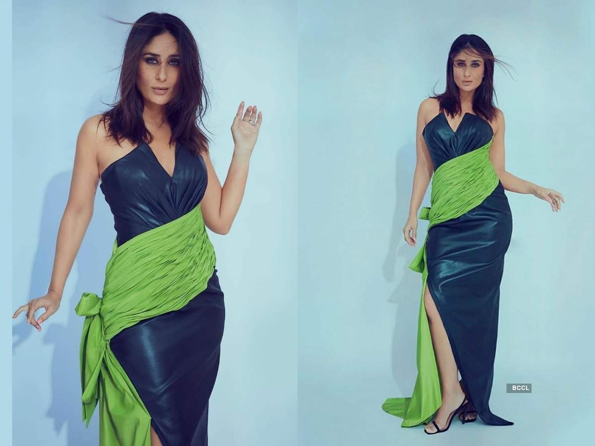 ​Kareena Kapoor Khan misses out on the glam quotient in this leather gown on Dance India Dance