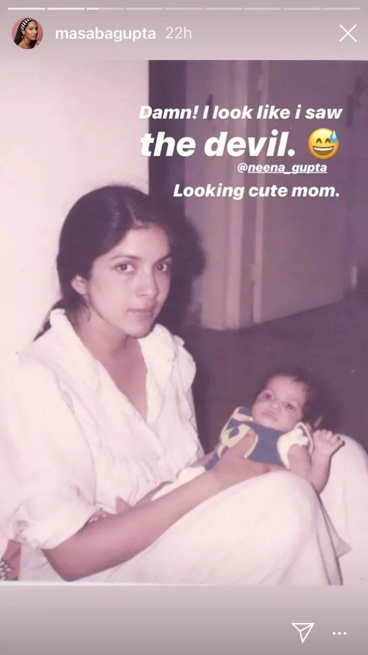 neena gupta: Masaba Gupta shares her childhood picture with mother ...