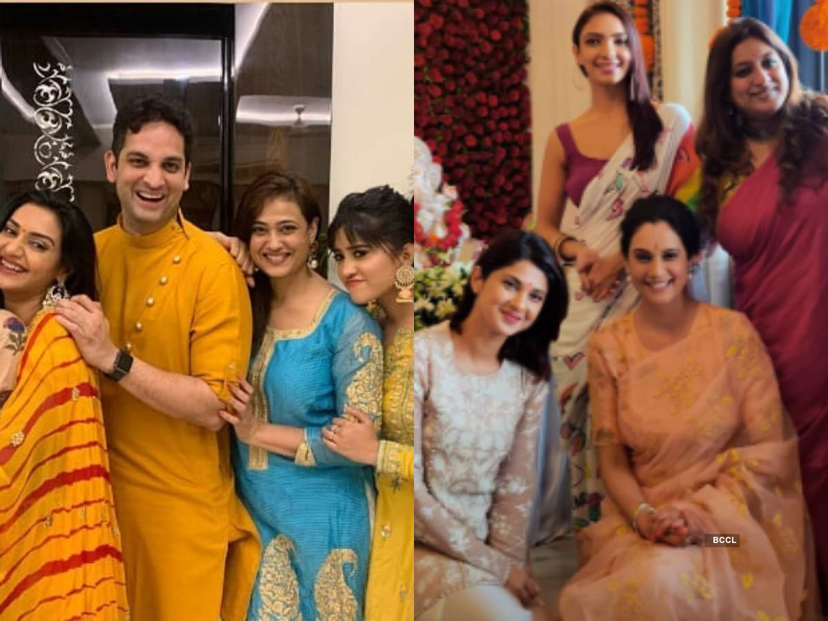 Shweta Tiwari with daughter Palak, Jennifer Winget, Shivangi Joshi and ...