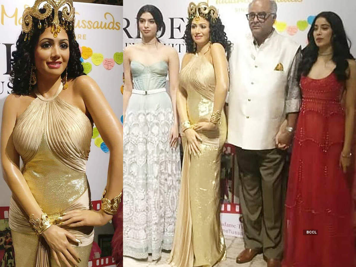 Sridevi’s wax statue at Madame Tussauds: Boney Kapoor & daughters Janhvi & Khushi get emotional