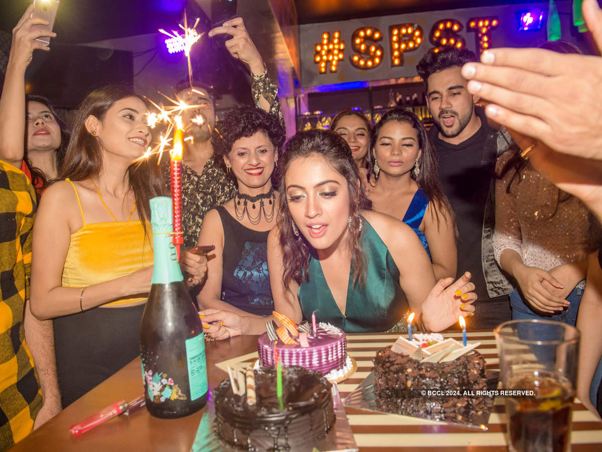 Inside pictures from Kaleerein actress Aditi Sharma’s starry birthday party