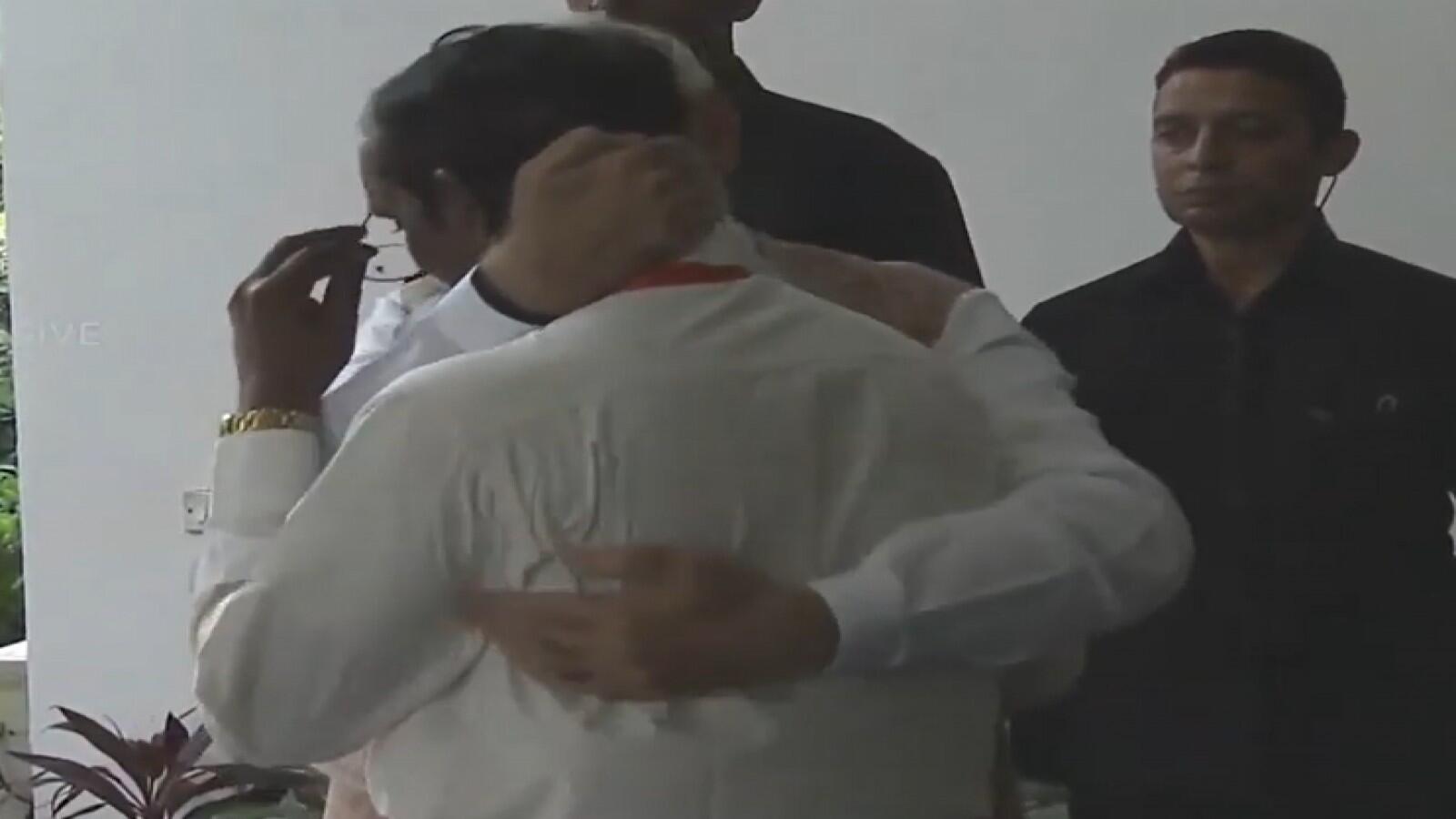 PM Modi consoles ISRO Chairman K Sivan after address to scientists