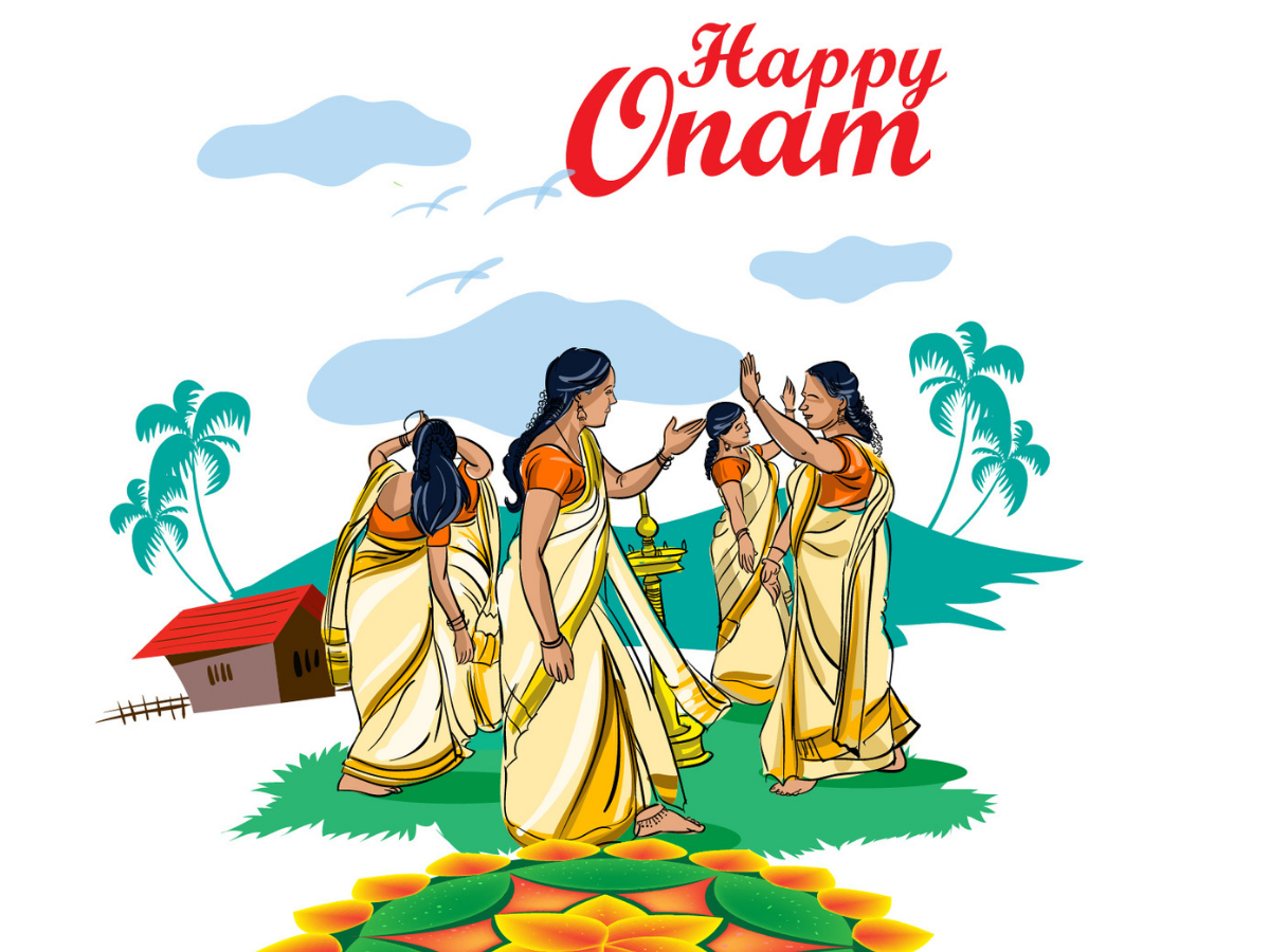 Onam Greetings Onam Celebration Onam Festival Dancer Painting My Xxx Hot Girl